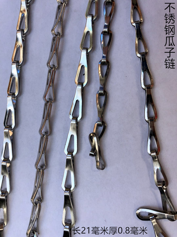 304 stainless steel steel melon seed chain tightening flower basket screw rope wire rope section length 20 8MM0 85 coarse per meter