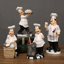 Creative kitchen chef resin decoration Restaurant wine cabinet Home decoration Cake shop Hotel cabinet beauty Chen decoration