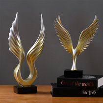 Nordic American modern creative resin Dapeng wing decoration home living room office wine cabinet decoration