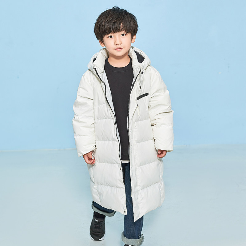 (Decode Clear) Boy's down jacket girl feather jacket middle - long - range children 120cm
