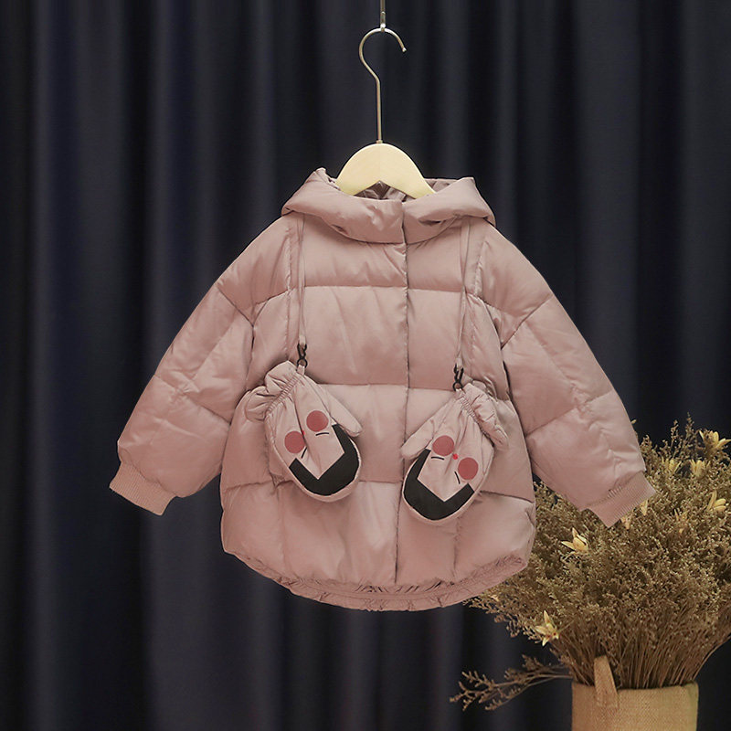 Kangyi children's baby down jacket thickened girls' mid-length children's down jacket girls' children's winter coat