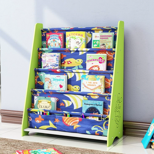 Книжная полка, книжный шкаф для детского сада, простая книга с картинками, мультяшная игрушка, система хранения
