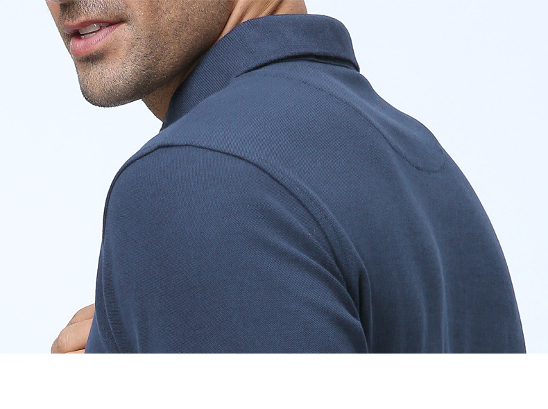 David Hill Áo thun dài tay áo sơ mi POLO nam mùa thu đông mới kinh doanh bình thường cỡ lớn cotton retro quần áo nam Paul áo thun nam có cổ hàng hiệu