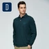 David Hill POLO áo sơ mi nam trung niên cotton lỏng lẻo thêu chương kinh doanh bình thường mùa thu nam dài tay áo thun áo polo nam đẹp Polo