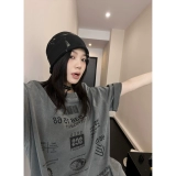 Летняя хлопковая футболка для влюбленных, премиум класс, свободный крой, короткий рукав