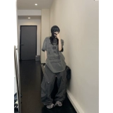 Летняя хлопковая футболка для влюбленных, премиум класс, свободный крой, короткий рукав