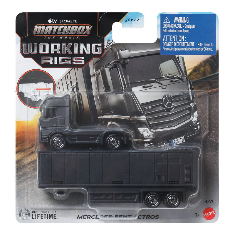 Matchbox Jcy27 Engineering Truck Series Matchbox Mercedes-Benz Benz Actros Collectible Toy Matchbox Jcy27 Engineering Truck Series Matchbox Mercedes-Benz Benz Actros Collectible Toy