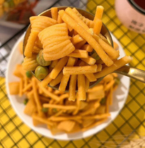 Shrimp Strips Bean Corner Crisp Canned Casual Puffed Small Snacks Mommy Shrimp Strips Green Bean Chaoshan with nostalgic snacks 230g