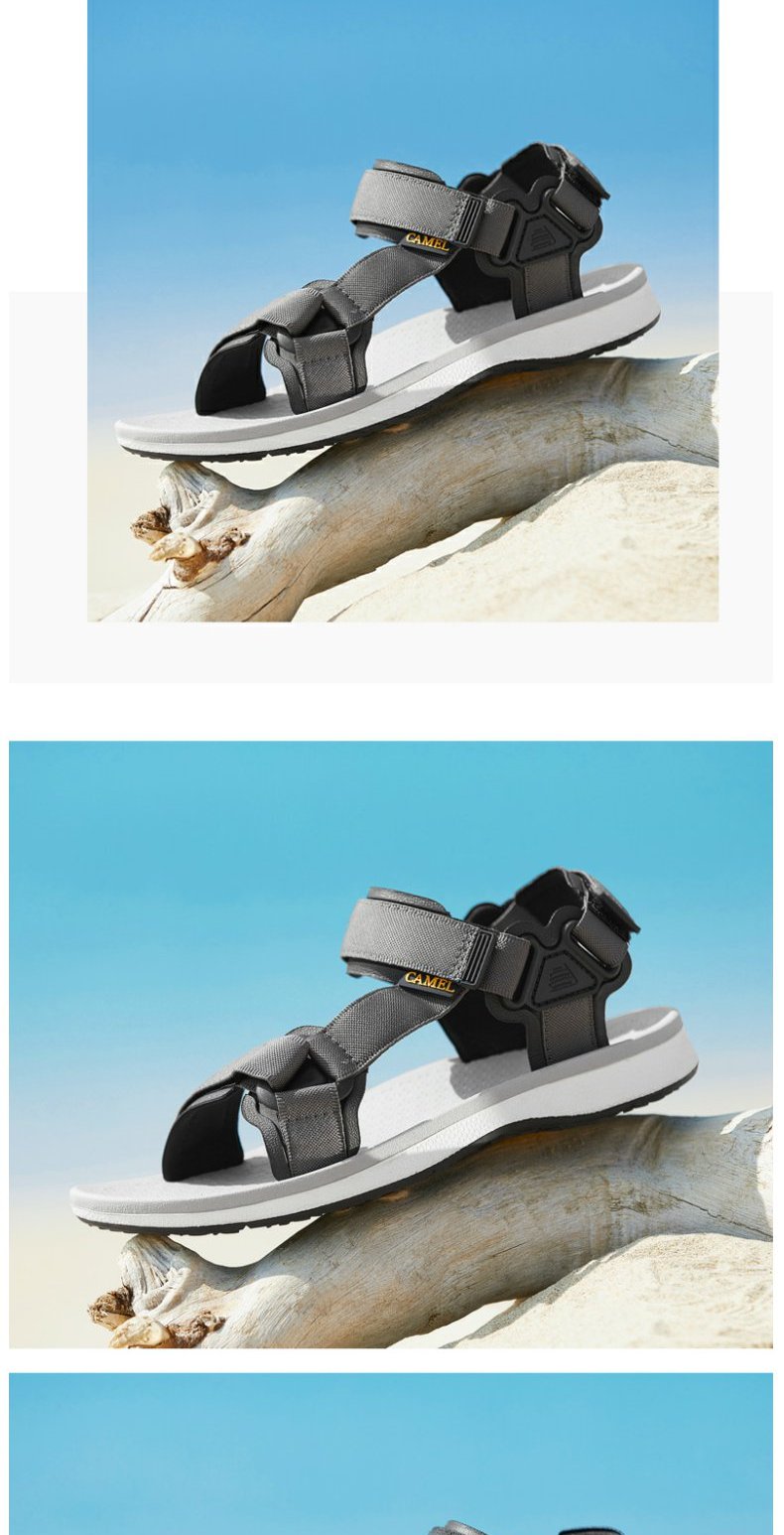 Giày nam Camel 2019 sandal mới mùa hè cho nam và nữ thoải mái thoải mái thoáng khí đế bằng phẳng nhẹ, giày chống trượt nhẹ - Sandal giày thể thao
