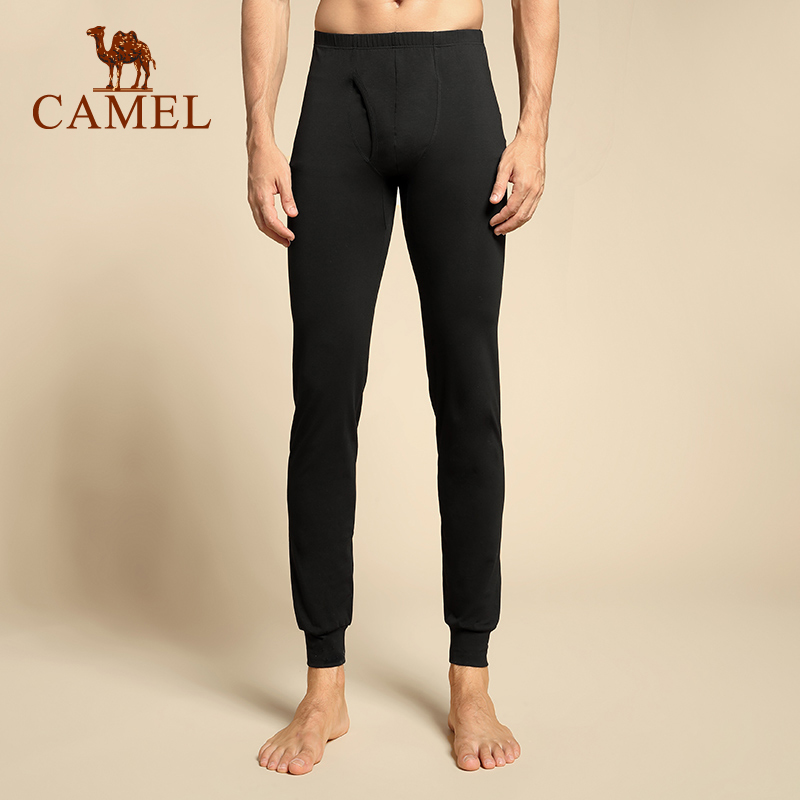 Camel quần ấm ngoài trời Mens bông mùa đông quần mỏng chặt xà cạp mùa đông quần thoải mái bông.