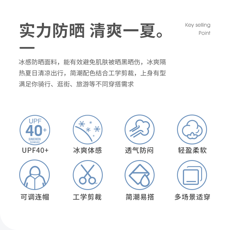 Camel 骆驼 男女零感防晒衣 图2