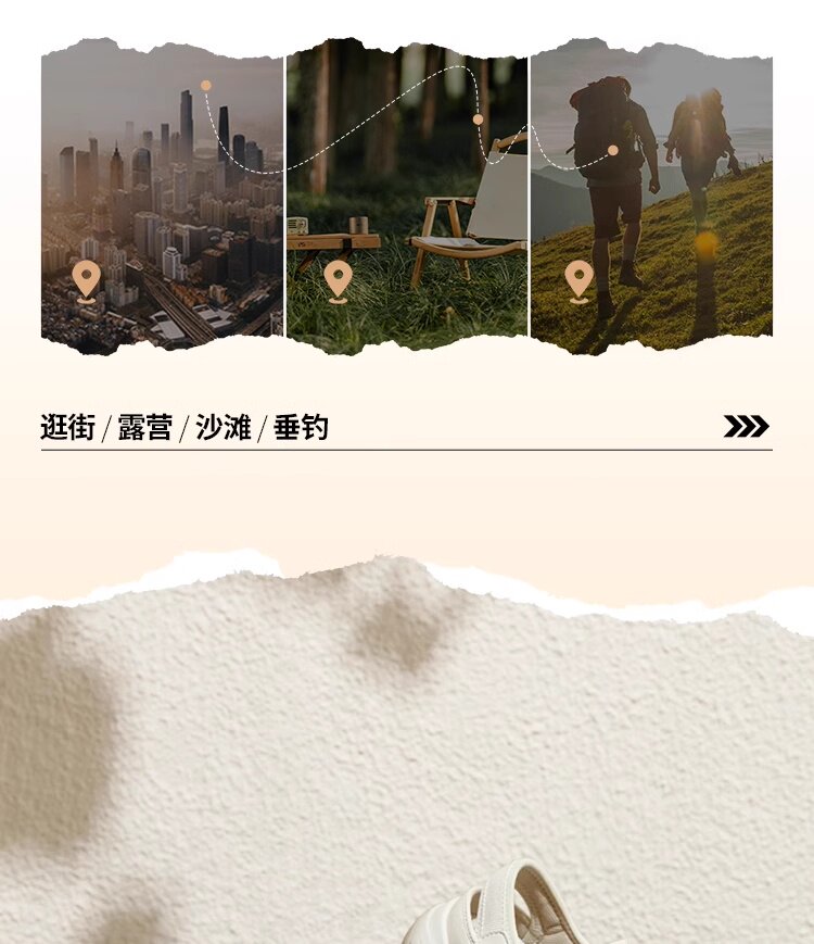 Сандалии 骆驼女鞋2025春夏新款时尚丑萌凉鞋运动休闲凉鞋女百搭厚底沙滩鞋 Camel