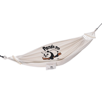 Camel cute pet panda canvas hammock outdoor swing anti-rollover thickening and widening camping hanging chair for adults and children