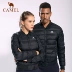 Camel lạc đà thể thao ngoài trời vài xuống áo khoác nam giới và phụ nữ ánh sáng và fluffy windproof đơn giản thể thao xuống áo khoác