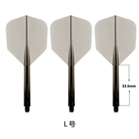 Черный прозрачный длинный стержень