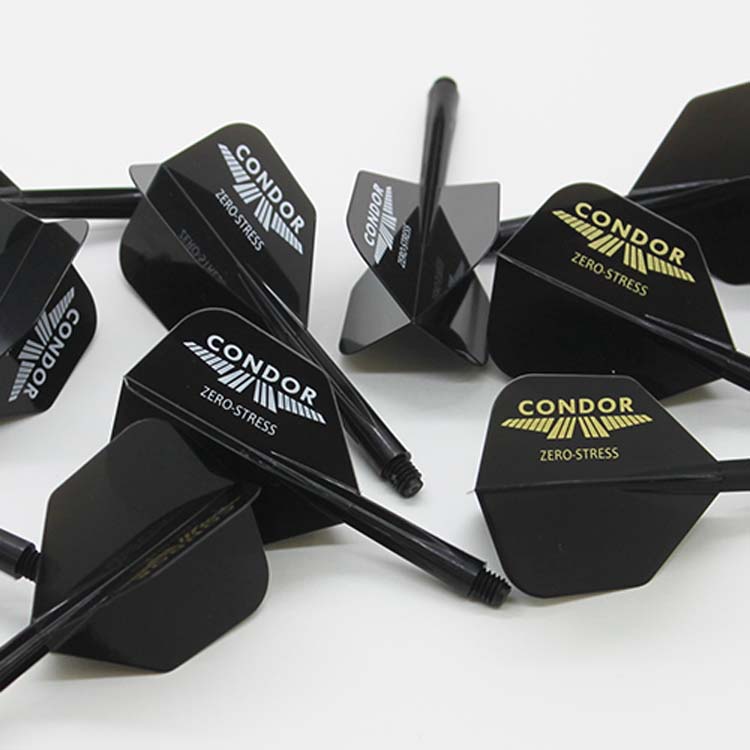 CONDOR nhỏ phi tiêu vuông cánh phi tiêu đen lá vàng thương hiệu trắng một đuôi phi tiêu - Darts / Table football / Giải trí trong nhà phi tiêu nhựa