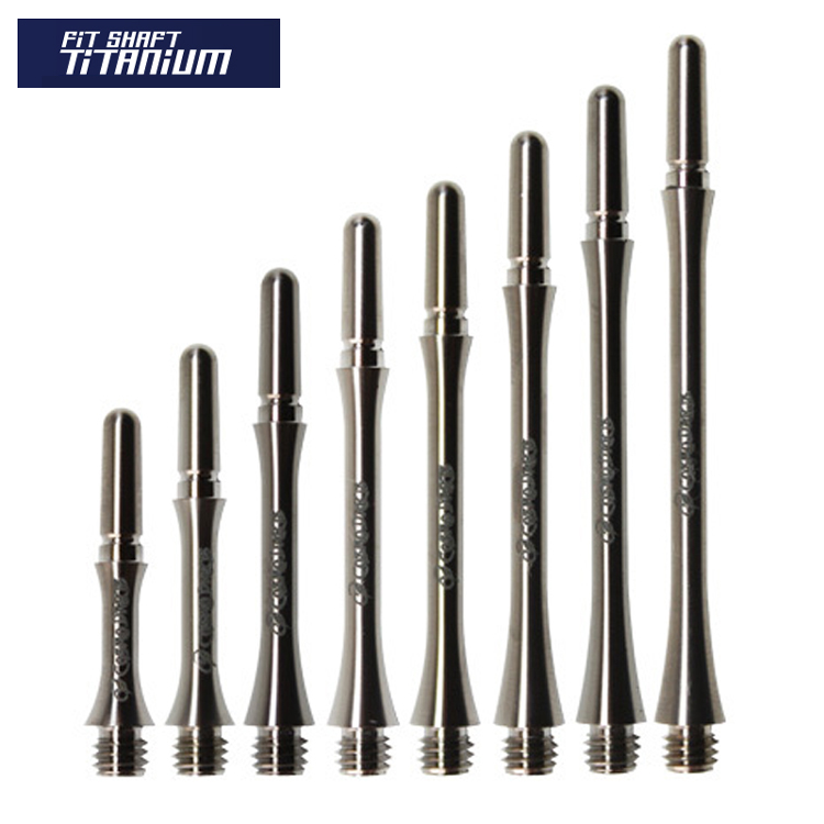 COSMO FIT SHAFT TITANIUM Original Color Titanium Multi-length dart rod durable and permanent