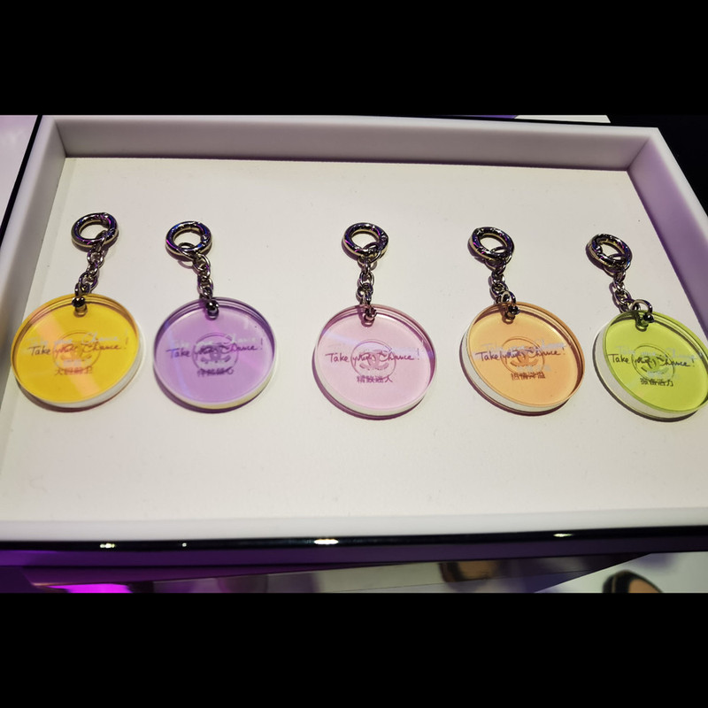 Fragrance Encounter Round Acrylic Small Tag Pendant Keychain Fragrance Encounter Round Acrylic Small Tag Pendant Keychain