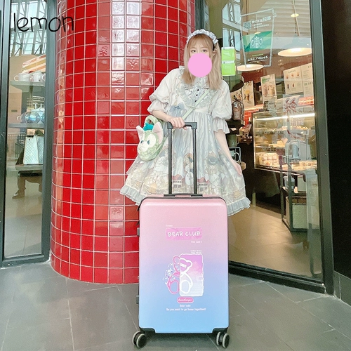 Мультяшный милый чемодан для школьников, японская свежая коробка, 24 дюймов