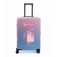 Розовый, с медвежатами, градиент