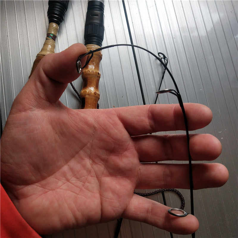 Ice удочкой 佛肚竹手把鱼竿 冰钓竿冬钓竿 筏竿 硬稍冰钓竿冬钓竿套装 钓鱼竿 Xiao/fishing says