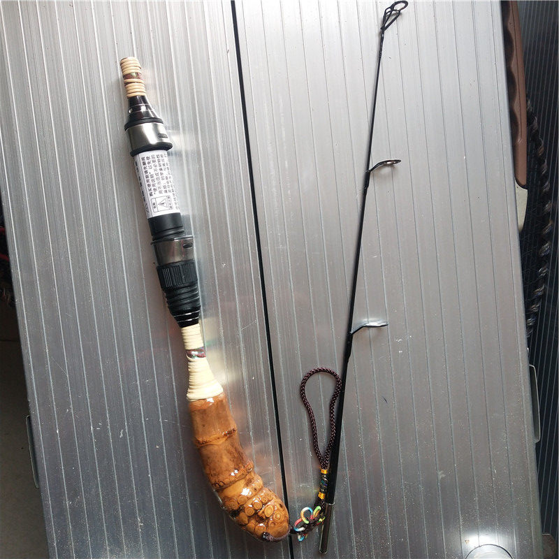 Ice удочкой 佛肚竹手把鱼竿 冰钓竿冬钓竿 筏竿 硬稍冰钓竿冬钓竿套装 钓鱼竿 Xiao/fishing says