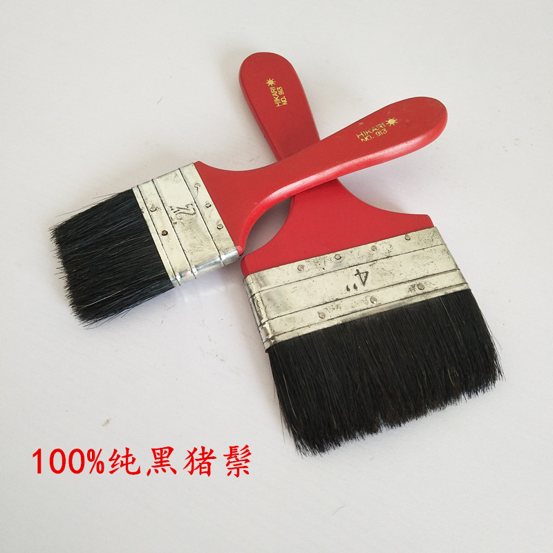 In the 1990s, pure black bristle paint brushes were exported, industrial marine brushes, brush tools, furniture decoration, high temperature resistance