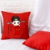 Hai vợ chồng gối cross stitch mới đã kết hôn hôn nhân phòng ngủ phòng khách phòng sofa gối che đơn giản và đáng yêu 2019 - Công cụ & phụ kiện Cross-stitch