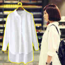 2015 Spring and Autumn How to Sheng Xiao Mo Zhao Yu Sheng with the same white shirt Tang Yan irregular white shirt Joker