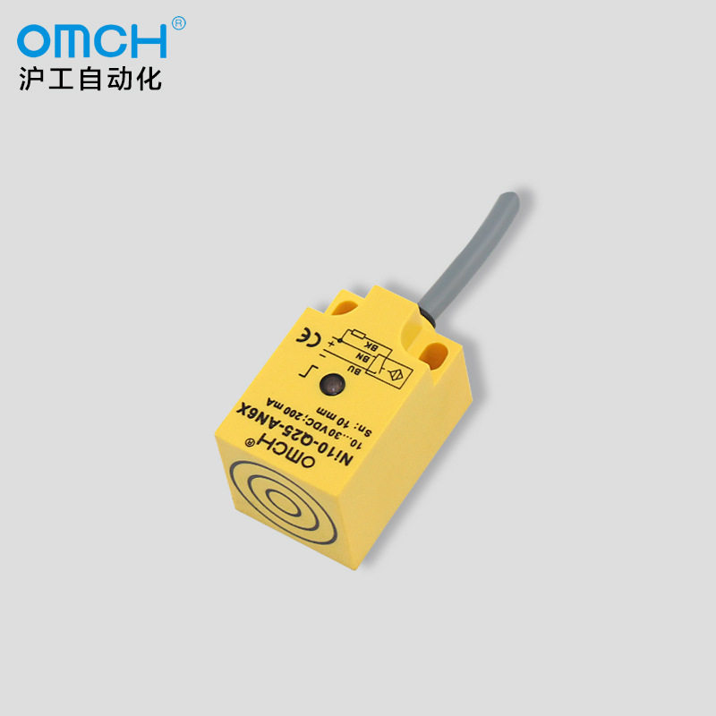 沪工自动化 Ni10-Q25-AN6X 方型接近开关三线NPN常开传感器
