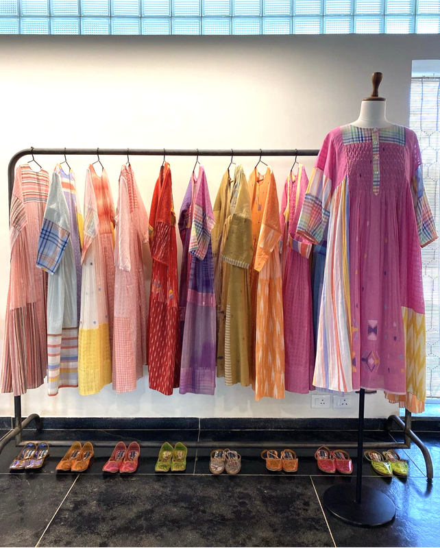 Aida Domestic Stock~ Jamdani Brocade Indian Hand-Spun Woven Hanfu Dress Collection