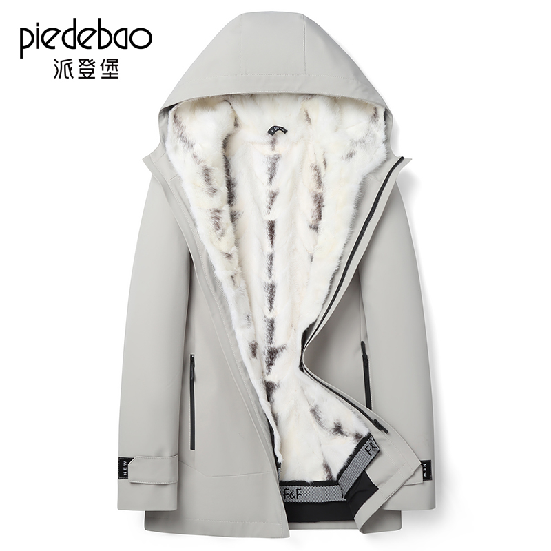 2026 New Winter Parka for Men, Short Faux Fur-Lined Leather Jacket with Hood, Thick Fur Coat 2026 New Winter Parka for Men, Short Faux Fur-Lined Leather Jacket with Hood, Thick Fur Coat