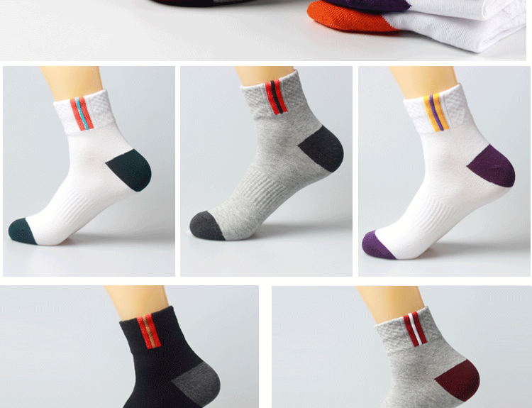 Vớ cotton vuông chân cotton nam mùa thu và mùa đông vớ bóng rổ trong ống thể thao chạy vớ bóng rổ thấm mồ hôi vớ cao