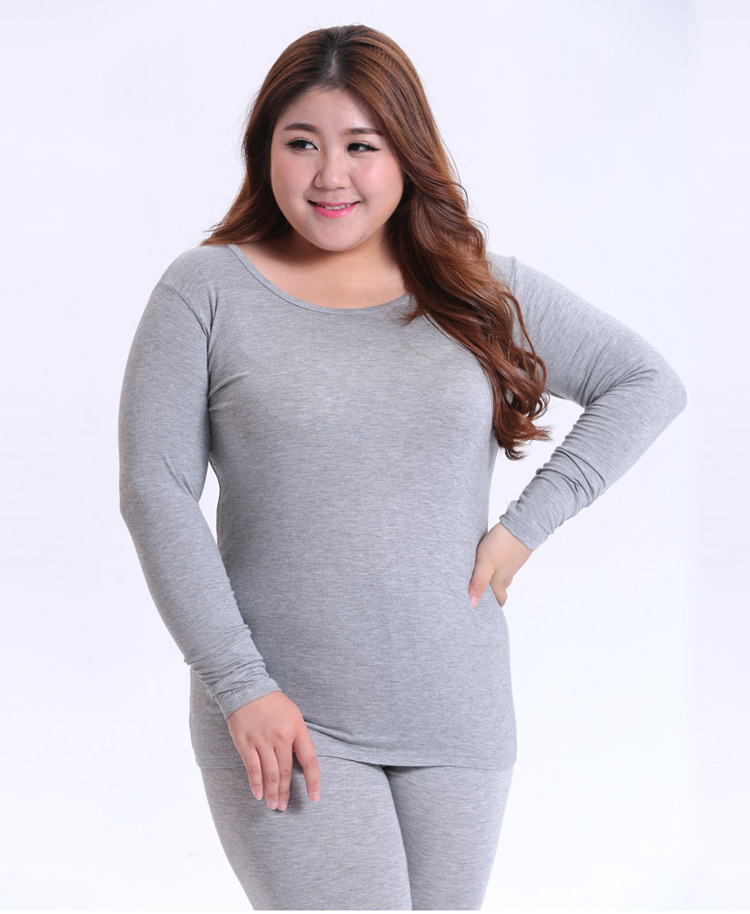 Mùa thu và mùa đông kích thước lớn phụ nữ phù hợp với phương thức ấm áp phụ nữ 200 pounds chất béo mm quần áo mùa thu quần dài căng đồ lót phần mỏng đồ bộ bó sát