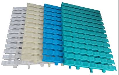 New wave-shaped three-connector anti-slip grate anti-slip grate-pool accessories