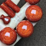 Четки из круглых бусин из розового дерева, бусины, украшение-шарик