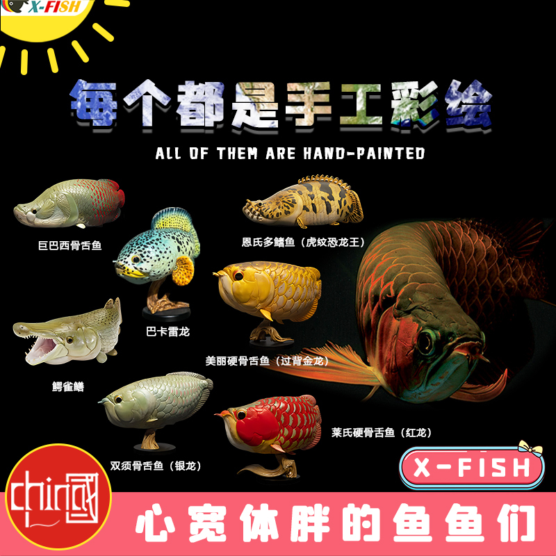 Animal Planet: Wide-Hearted and Plump Ancient Fish, Red Dragon, Overbacked Gold Dragon, Brazilian Bone-Tongue Fish, Pearl Stingray, Crocodile Stingray, Silver Dragon