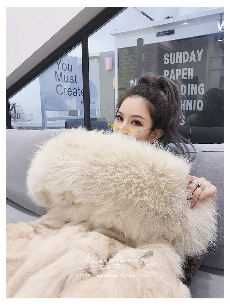 Manteau de fourrure femme MANMONA - Ref 3174090 Image 47