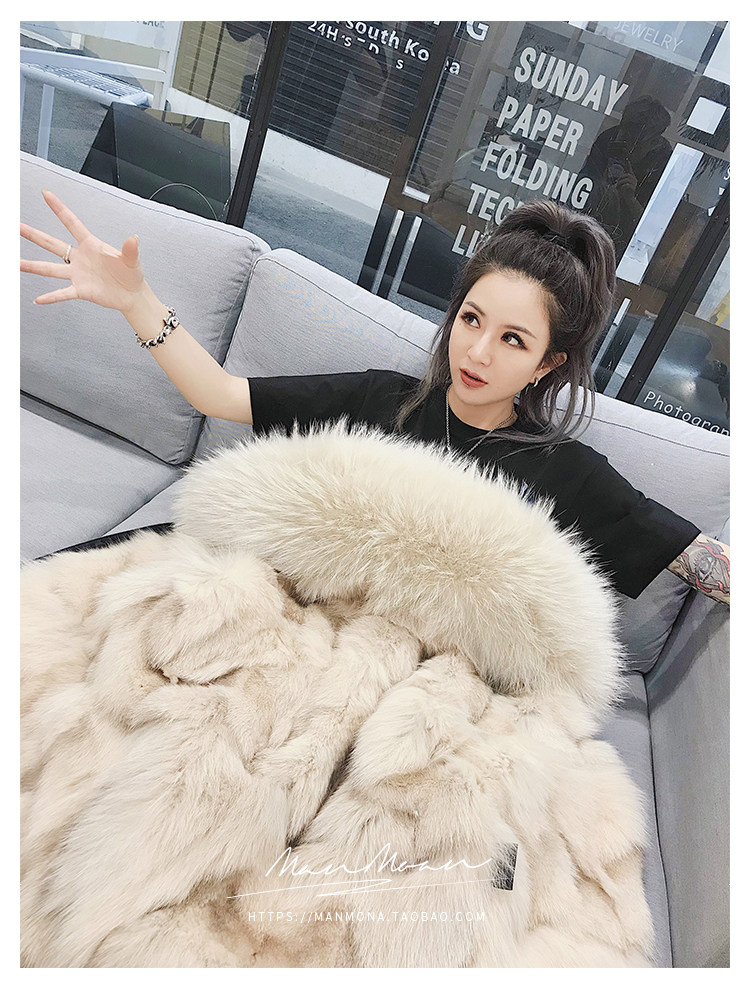 Manteau de fourrure femme MANMONA - Ref 3174090 Image 45