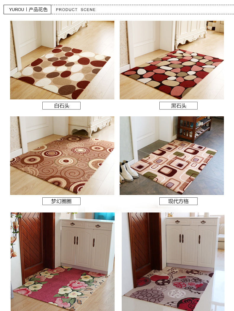 Door-to-door non-slip tầng mat cửa mat siêu mỏng nước hấp thụ cắt thảm tùy chỉnh cửa lối vào hội trường mat không thấm nước