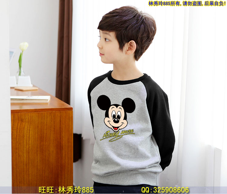 Gia đình cha mẹ và con cái ba hoặc bốn mẹ và con gái dày lên mùa đông cộng với áo len nhung cỡ lớn cho trẻ em Mickey Minnie bexinhshop shop