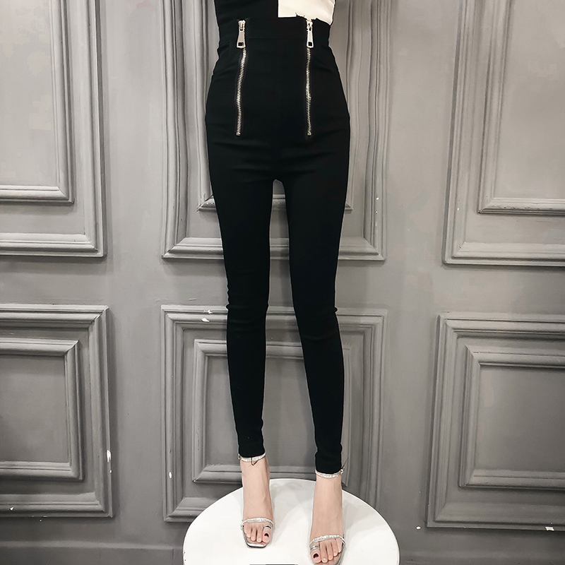BLYZ thời trang Hàn Quốc nguyên bản cộng với nhung mặc quần legging dài chân bút chì quần mỏng phần eo cao quần dài nữ quần dài