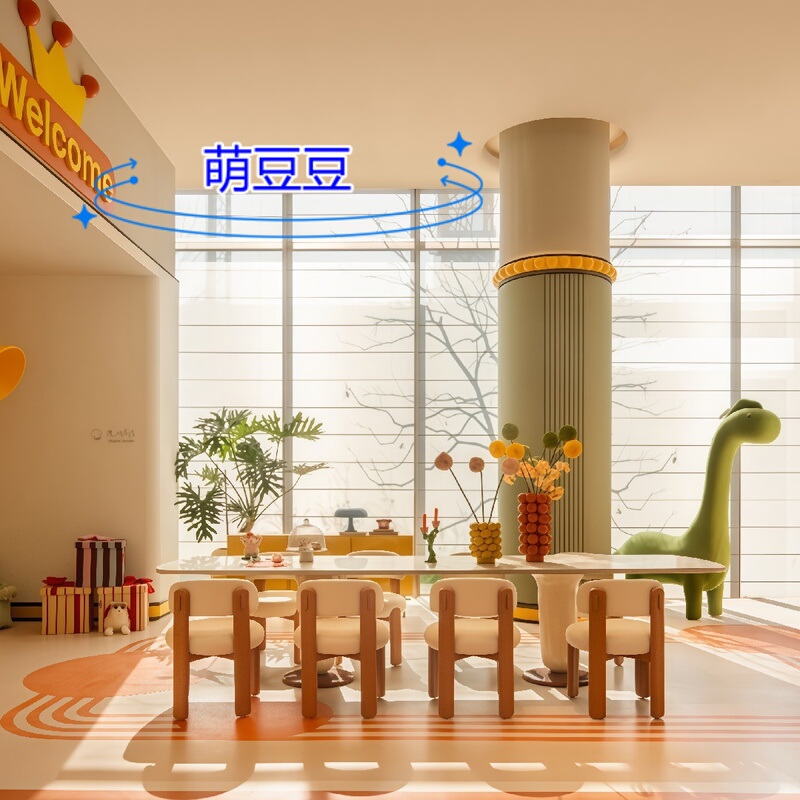Early Education Building Blocks, Handmade Learning Tables and Chairs, Mezzanine Entertainment Area, Reading Area, Creative Solid Wood Children's Area Table and Chair Set