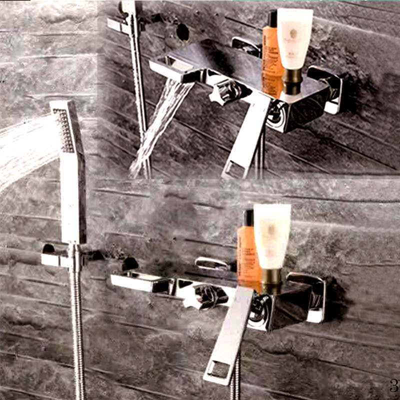 All copper wall bath faucet Bath faucet Shower shower shower shower hand-held hardware NL-2466