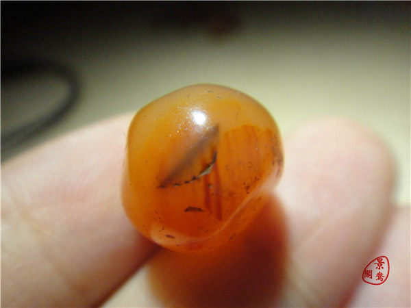 Сувенир 〓清玛〓清代老玛瑙珠子1.2cm西藏密宗藏传多宝串配珠单珠圆珠193