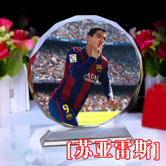 Suarez Suarez's Dominal Poster Memorial Barcelona Team Boys and Girls Birthday Gift