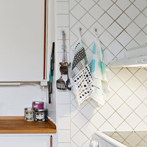 Small white brick tile bathroom wall brick Nordic style ceramic mosaic floor brick kitchen bathroom toilet net red