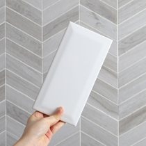 White subway brick ins net red tile Nordic white brick bathroom bathroom kitchen bathroom toilet wall brick