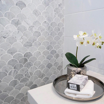 Stone mosaic Natural marble background wall Bathroom Kitchen tile Bathroom wall tile Nordic style