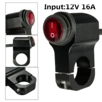 Motorcycle waterproof switch handle modification and installation of spotlight switch external LED aluminum alloy switch with indicator light